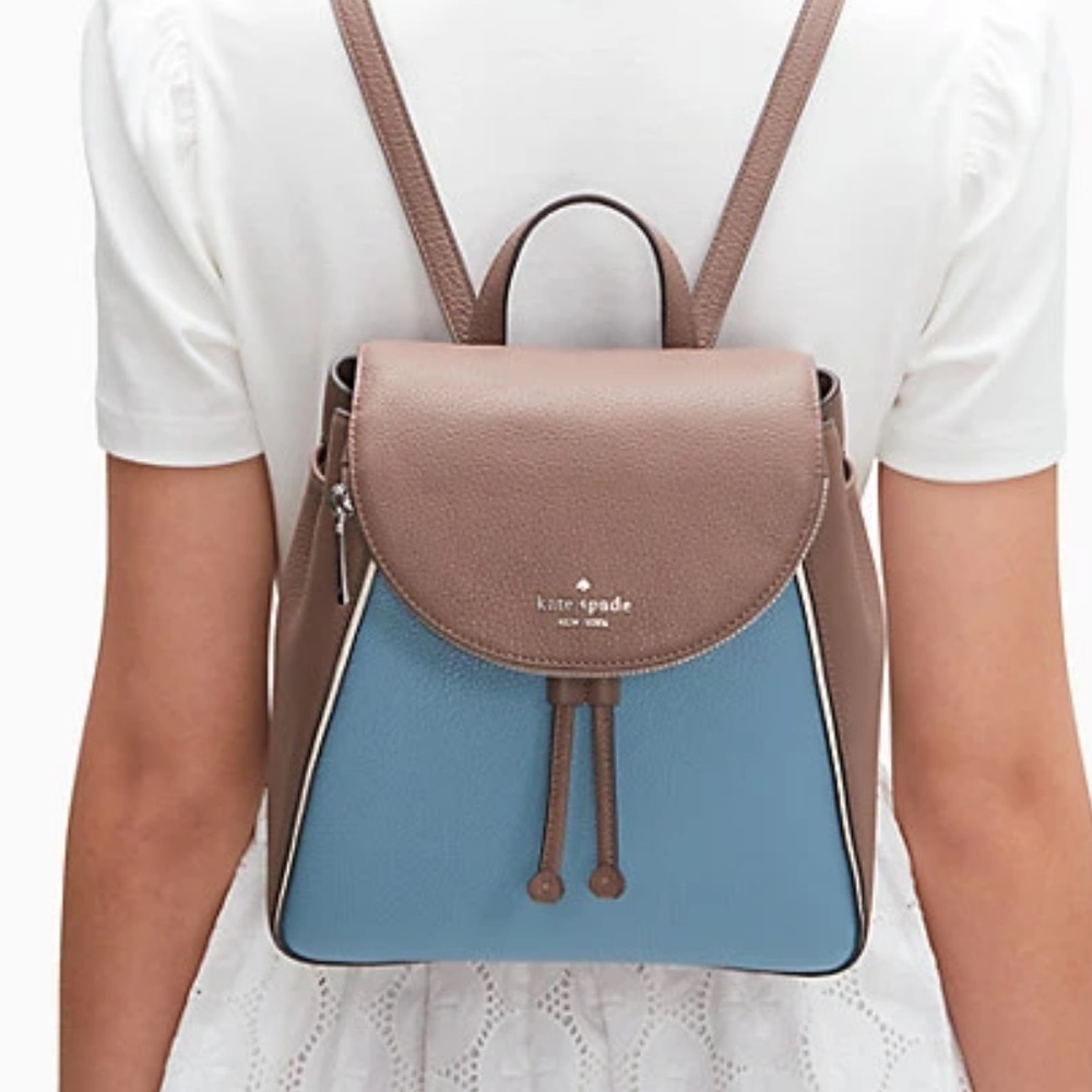 Kate Spade leila colorblock medium flap backpack